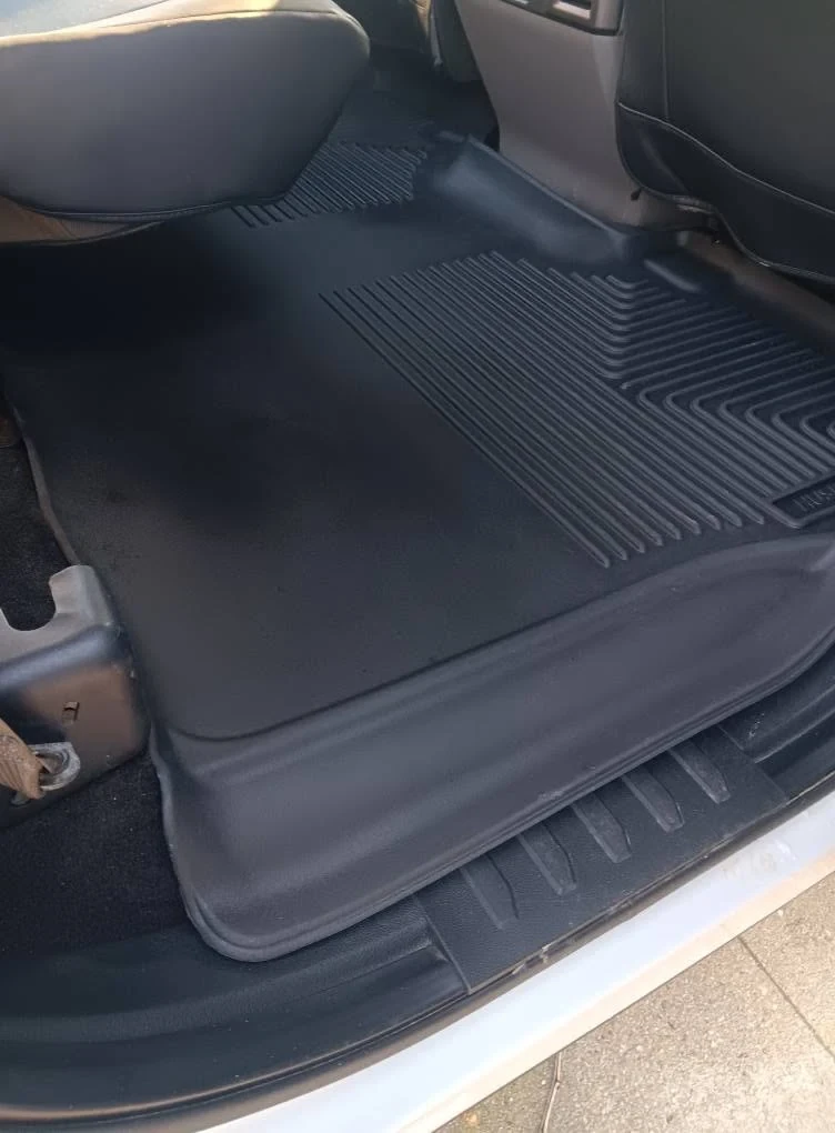 Truck floor mats extracted and cleaned as part of a full interior detailing service
